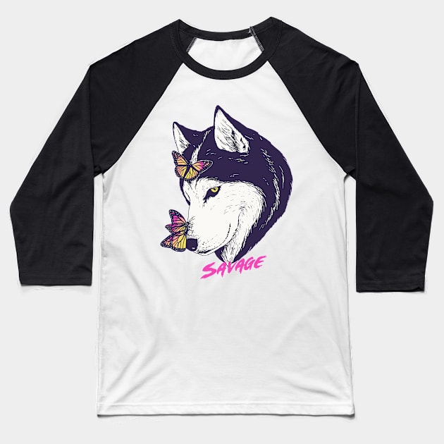 Savage AF Baseball T-Shirt by Hillary White Rabbit